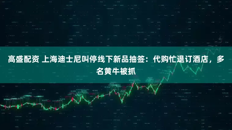高盛配资 上海迪士尼叫停线下新品抽签：代购忙退订酒店，多名黄牛被抓